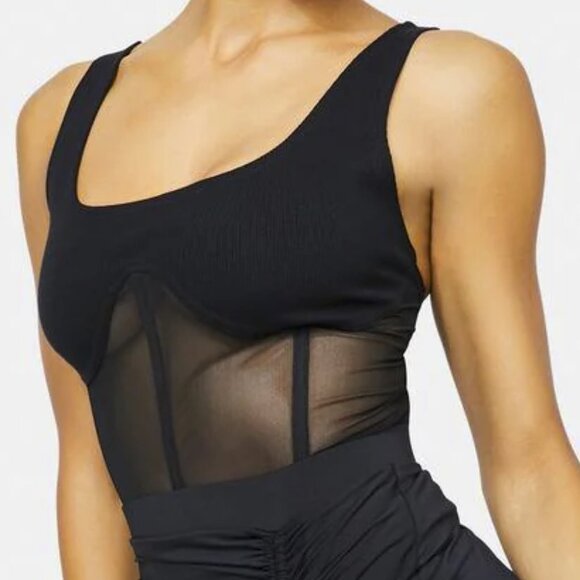 DollsKill Poster Grl Going Faster Underwire Tank Top Black Medium - Picture 2 of 9